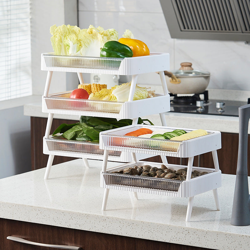 Stackable Kitchen Storage & Draining Rack