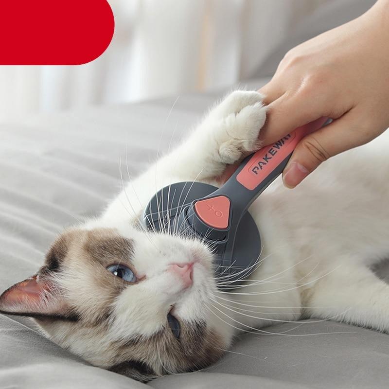 Pet Grooming Brush for Dogs & Cats | Deshedding & Hair Removal