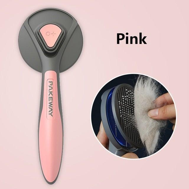 Pet Grooming Brush for Dogs & Cats | Deshedding & Hair Removal